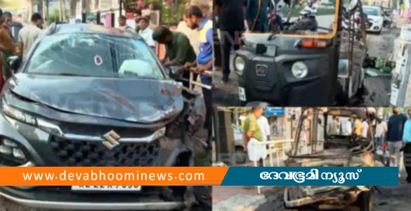 തിരുവനന്തപുരത്ത് വാഹനങ്ങൾ കൂട്ടിയിടിച്ച് ഓട്ടോക്ക് തീപിടിച്ചു; ഒരാള്‍ക്ക് ദാരുണാന്ത്യം