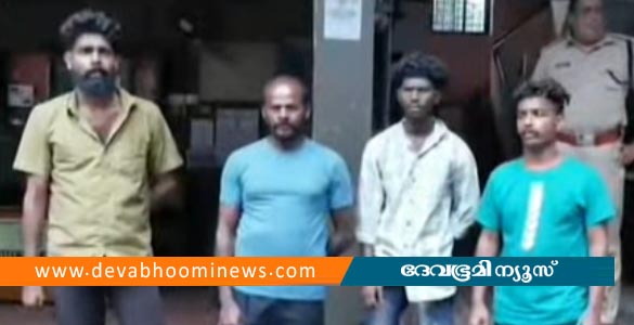 ആറ്റിങ്ങലിൽ ജ്വല്ലറി വ്യാപാരിയെ ആക്രമിച്ച് രണ്ടര ലക്ഷം തട്ടി: 4 പേർ അറസ്റ്റിൽ