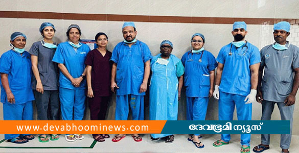 കോഴിക്കോട് യുവതിയുടെ വയറ്റില്&zwj; നിന്നും 23 കിലോഗ്രാം ഭാരമുള്ള മുഴ നീക്കം ചെയ്തു