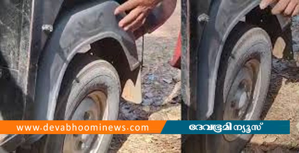 ഒറ്റപ്പാലത്ത് വിദ്യാർത്ഥികളുമായി പോയ ഓട്ടോറിക്ഷ കയറിയിറങ്ങി സ്ഫോടക വസ്തു പൊട്ടിത്തെറിച്ചു