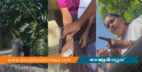 പാലക്കാട് വോട്ടിന് പണം നൽകി ബിജെപി പ്രവർത്തകർ; ദൃശ്യം പകർത്തിയവരോട് 'അടിച്ച് കരണക്കുറ്റി പൊളിക്കു'മെന്ന് ശോഭാ സുരേന്ദ്രൻ