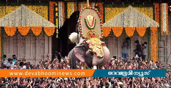 തൃശൂർ പൂര വിളംബരം ഇന്ന്; തിടമ്പേറ്റാൻ എറണാകുളം ശിവകുമാർ