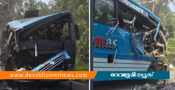 എടത്തലയിൽ ബസ്സും ലോറിയും കൂട്ടിയിടിച്ച് അപകടം; നിരവധി യാത്രക്കാര്&zwj;ക്ക് പരിക്ക്