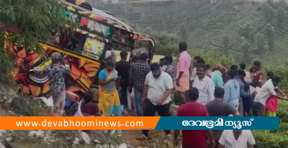 ഇടുക്കിയില്&zwj; മിനി ബസ് താഴ്ചയിലേക്ക് മറിഞ്ഞു; ഒരു മരണം; നിരവധി പേർക്ക് പരിക്ക്