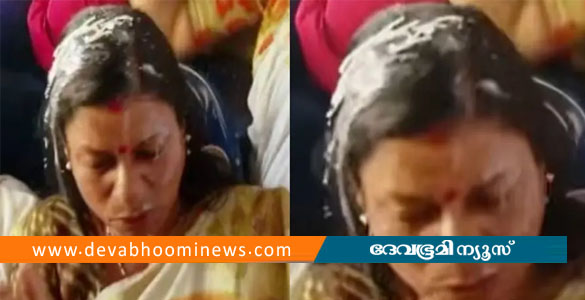 പ്രിയദർശിനി യാത്രയ്ക്കിടെ മന്ത്രി ബിന്ദു കൃഷ്ണയുടെ തലയിൽ പായസം വീണു