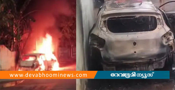 തിരുവനന്തപുരത്ത് ഓടിക്കൊണ്ടിരുന്ന കാറിന് തീപിടിച്ച് ഒരാൾ മരിച്ചു