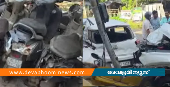 കൊടുവള്ളിയിൽ നിയന്ത്രണം വിട്ട കാർ പാഞ്ഞുകയറി; പാർക്ക് ചെയ്ത 7 വാഹനങ്ങൾ തകർന്നു