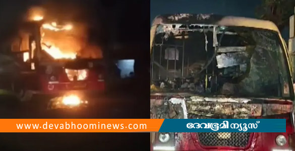 പട്ടാമ്പിയിൽ ഓടിക്കൊണ്ടിരുന്ന കെഎസ്ആർടിസി ബസിന് തീപിടിച്ചു