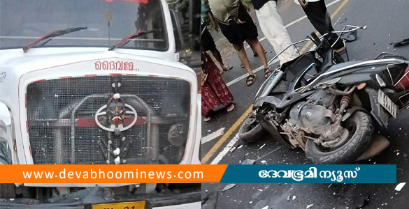 നൂറനാട് സ്കൂട്ടറും ടിപ്പർ ലോറിയും കൂട്ടിയിടിച്ചു; മൂന്ന് യുവാക്കൾക്ക് പരിക്ക്