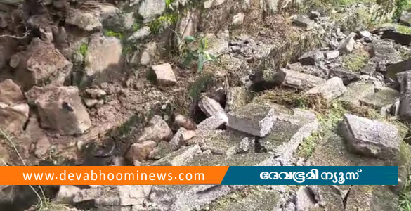 തിരുവനന്തപുരത്ത് മതിൽ ഇടിഞ്ഞുവീണു: നാല് തൊഴിലുറപ്പ് തൊഴിലാളികൾക്ക് പരിക്ക്